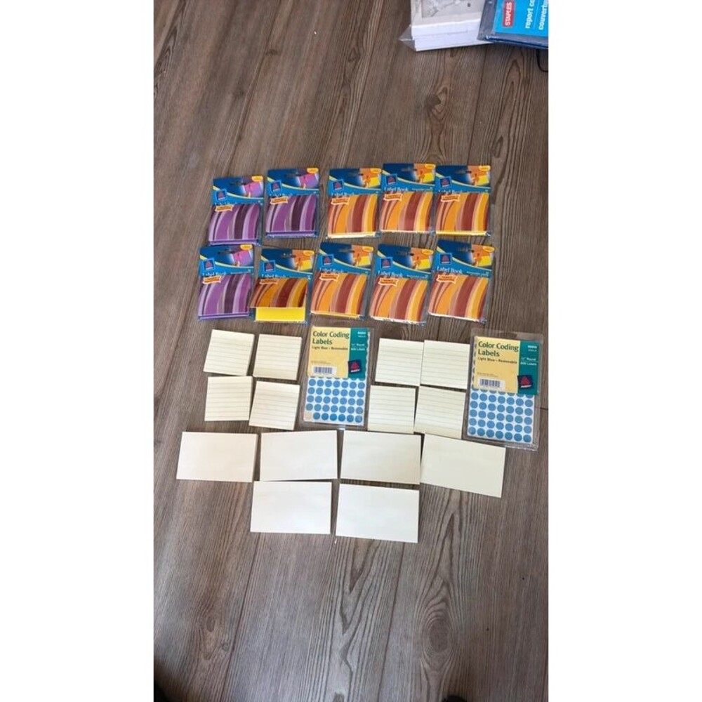 Avery Label Books and Color Coding Labels Bundle